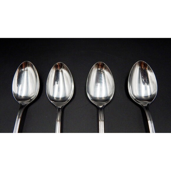 Supreme Cutlery by Towle Chestnut Hill Teaspoon Glossy Stainless Japan Lot 4 (A) - Picture 2 of 8
